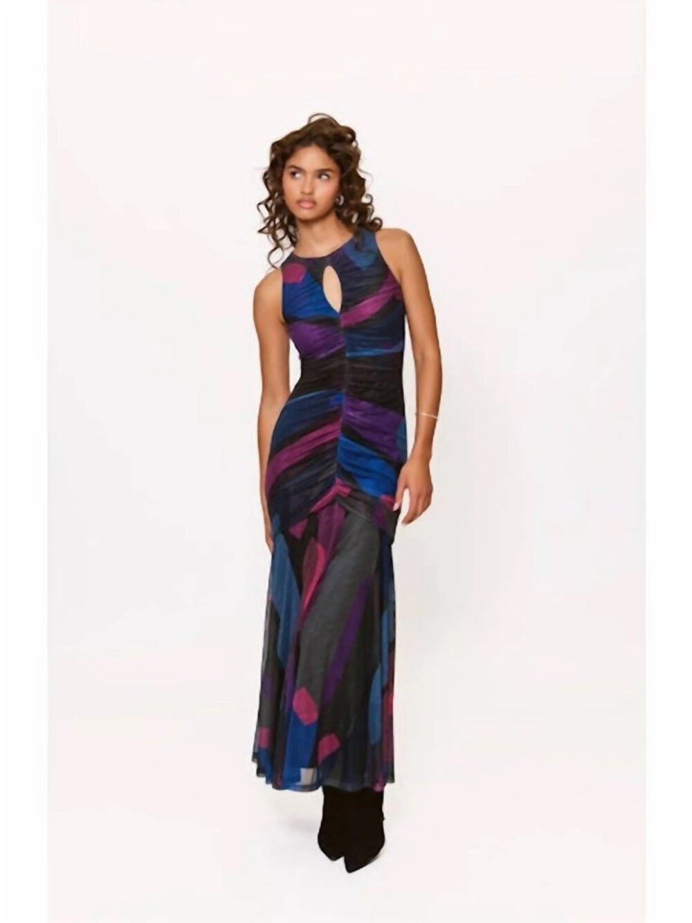 Anthropologie Hutch Julia Sleeveless Slim Mesh Maxi Dress M $297 NWT Top Rated! - Picture 4 of 7